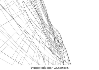Resumen arquitectura construcción vector 3d ilustración