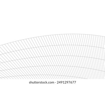 Abstract architecture building vector 3d illustration