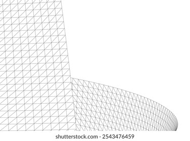 Dibujo abstracto del Vector del edificio de la arquitectura
