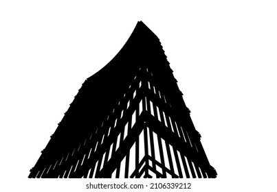 abstract architecture building vector illustration