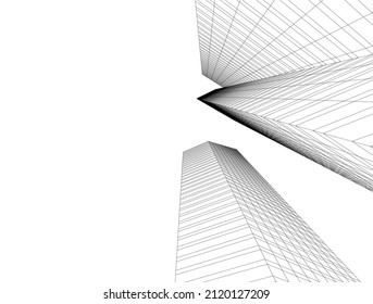ilustración vectorial de construcción de arquitectura abstracta