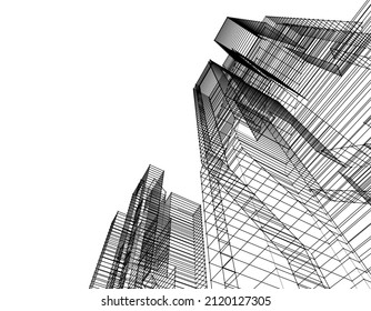 ilustración vectorial de construcción de arquitectura abstracta