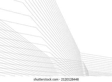 abstract architecture building vector illustration