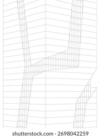 abstract architecture buildings 3d rendering