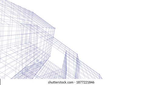 Resumen de edificios de arquitectura vector 3d ilustración