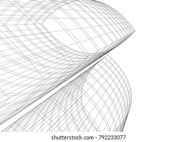 abstract architecture buildings vector illustration