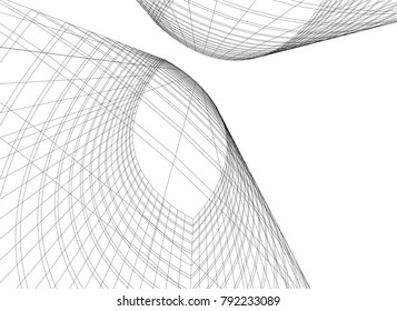 abstract architecture buildings vector illustration