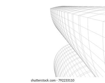 abstract architecture buildings vector illustration