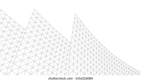 
abstract architecture concept 3d illustration