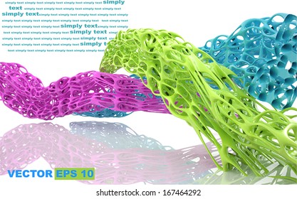 Abstract Architecture. Concept of organic architecture. Edit and insert your text.