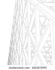 abstract architecture construction