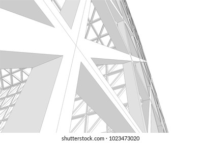 abstract architecture construction