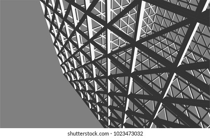 abstract architecture construction