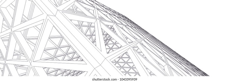 abstract architecture construction