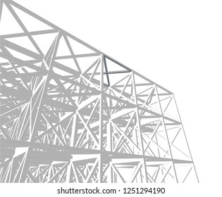 abstract architecture construction