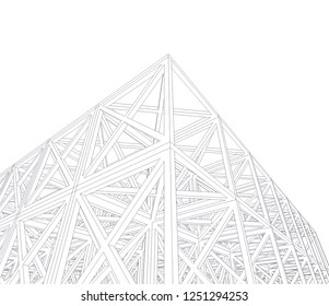 abstract architecture construction