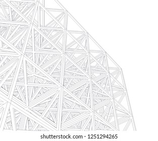 abstract architecture construction