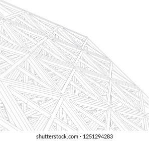 abstract architecture construction