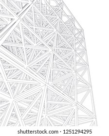 abstract architecture construction