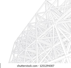 abstract architecture construction