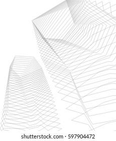 abstract architecture construction