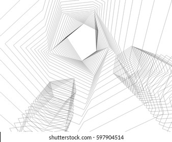 abstract architecture construction