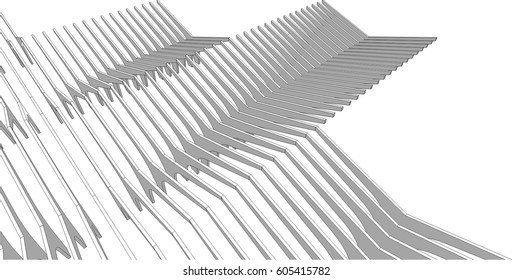 abstract architecture construction