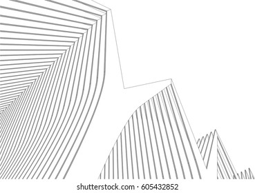 abstract architecture construction