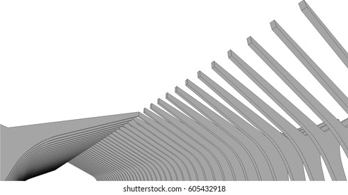 abstract architecture construction