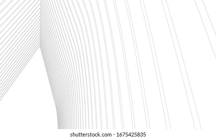 abstract architecture construction 3d vector illustration