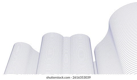 abstract architecture cylindrical shapes 3d