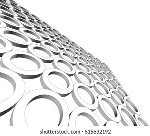 abstract architecture design. 3d background