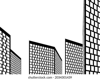abstract architecture design 3d drawing 