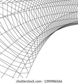 abstract architecture, design. 3d geometry.