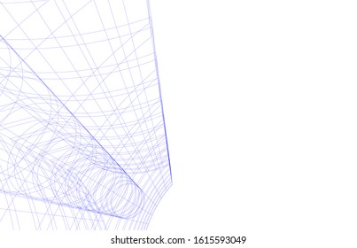 abstract architecture design 3d illustration