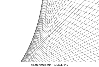diseño de arquitectura abstracta ilustración 3d