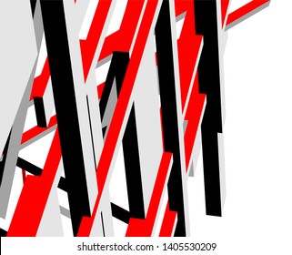 abstract architecture design 3d vector