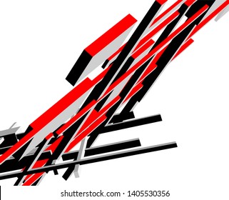 abstract architecture design 3d vector