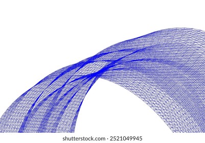 Arquitetura abstrata. Desenhar ilustração 3d do vetor de fundo