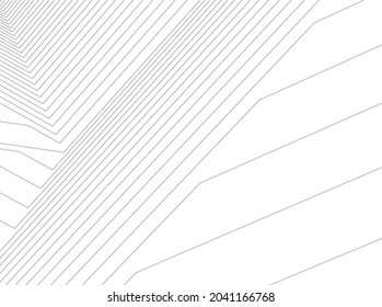 abstract architecture design digital 3d drawing