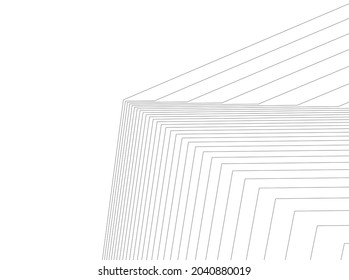 abstract architecture design digital drawing