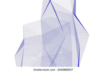 diseño digital de arquitectura abstracta
