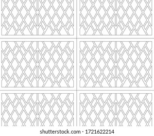 abstract architecture design facade decor texture 3d illustration