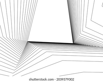 abstract architecture design vector drawing