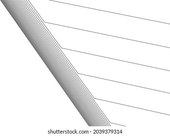 abstract architecture design vector drawing