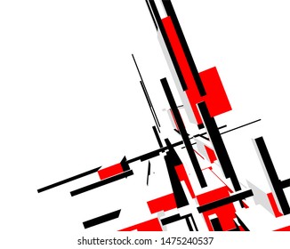abstract architecture design, vector illustration