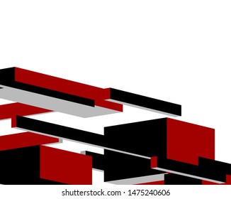 abstract architecture design, vector illustration