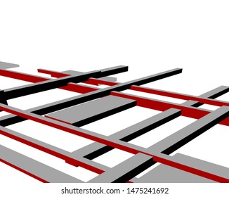 abstract architecture design, vector illustration