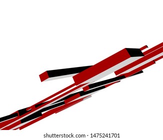 abstract architecture design, vector illustration