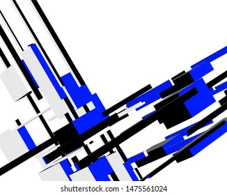 abstract architecture design, vector illustration
